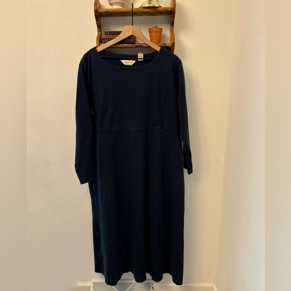 Vintage Eddie Bauer Navy Blue Maxi Dress XXL | Classic Long Dress